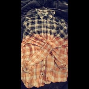 Forever 21 Crinkle Ombre Plaid